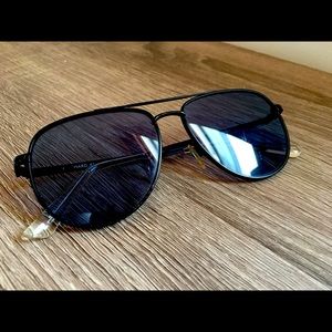 Le Specs Aviator "Hard Knock" Black Sunglasses